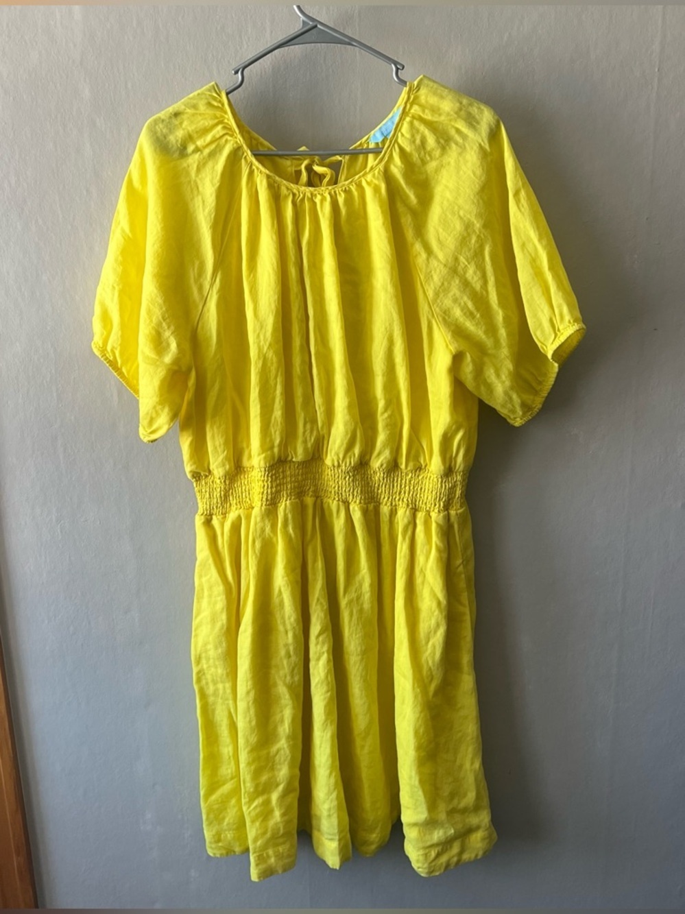 Draper James RSVP Linen Blend Yellow Dress Size XXL